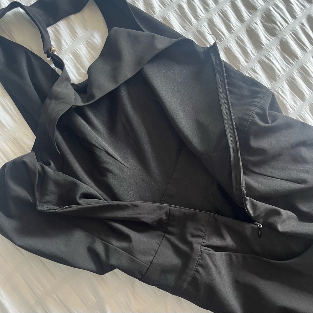 Windsor Black Satin Dress - Picture 9 of 13
